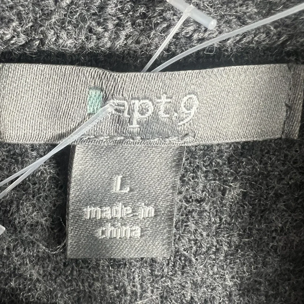 Apt. 9 Women's Gray 100% Wool Peplum Blazer Jacket Size L